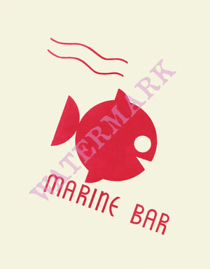 Marine Bar Santa Catalina California 1930s Vintage Americana Menus