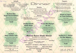 Marine Room Seattle 1961 - Posters Prints & Visual Artwork