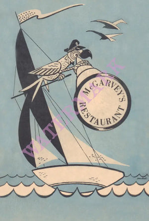 McGarvey’s Vermilion OH 1930s Vintage Americana Menus