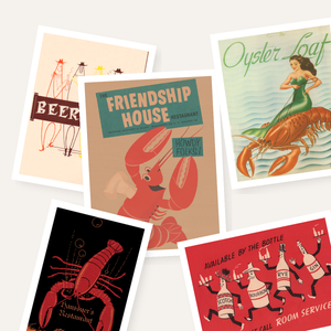 Vintage Menu Art Collage