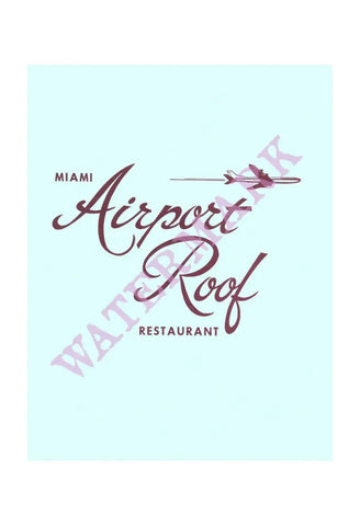 Miami Airport Roof Restaurant 1973