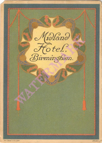 Midland Hotel, Birmingham England 1925s