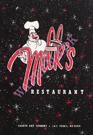 Milk's, Las Vegas 1950s/1960s | Vintage Menu Art - cover