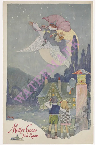 Mother Goose Tea Room, St Louis 1930s Menu Art