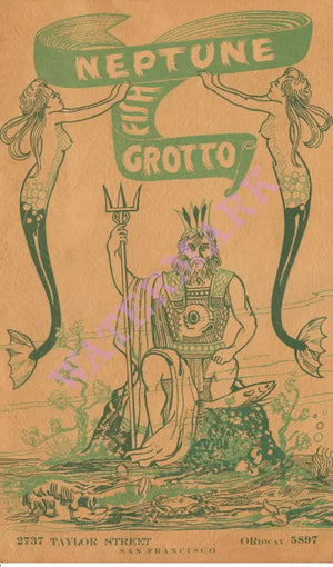 Neptune Fish Grotto, San Francisco 1938
