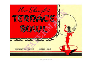 Harley Spiller Chinese Menu Collection New Shanghai Terrace Bowl Oakland CA 1940s Cool Culinaria