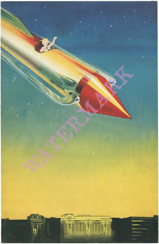 New Year’s Rocket Cumberland Hotel London 1935 Vintage British Menus