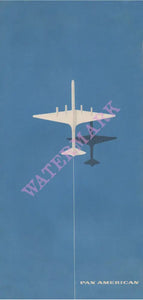 Pan American Clipper 1940s Menu Art 