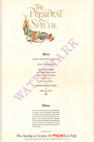 Pan American Europe Occidentale 1960s Jacques Liozu Map | Vintage Menu Art - food menu