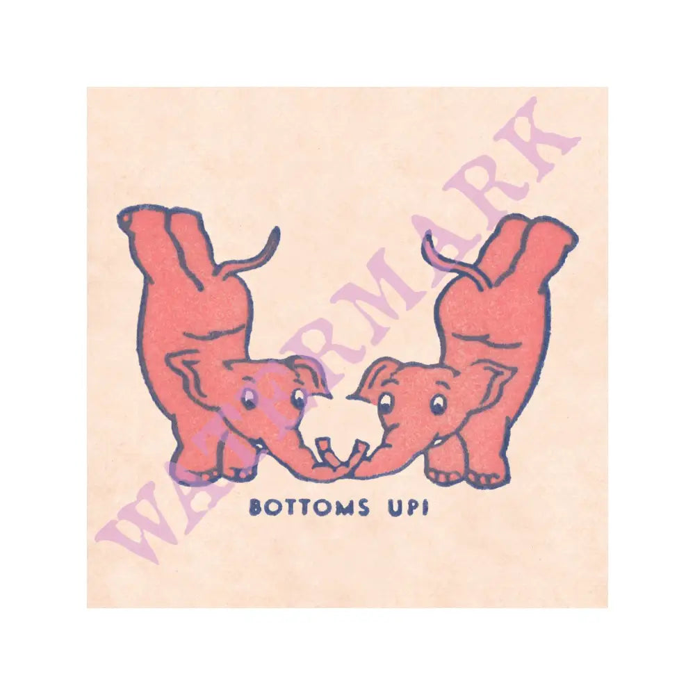 Pink Elephant (Bottoms Up), The Cellar Bar, San Francisco’s Geary Theatre 1930s