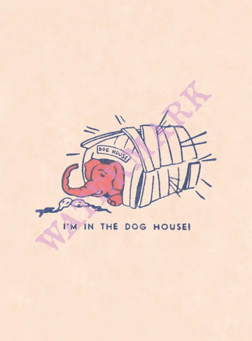Pink Elephant (Dog House) menu art