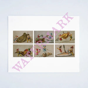 Pixies Stealing Food 1877