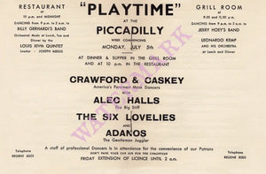 Playtime at the Piccadilly Hotel, London 1920s/30s