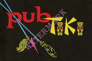 Pub Tiki 1, USA 1950s | Vintage Menu Art - cover art