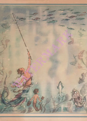 Queen Mary 1947 Menu Artwork Alistair K MacDonald 