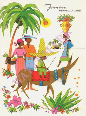 Queen of Bermuda, 1966 Menu Art