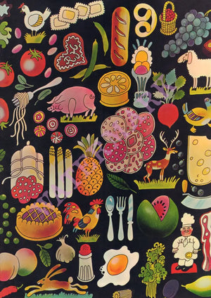 Rene's, Fresno 1970s | Vintage Menu Art - cover