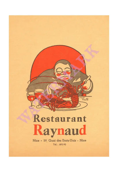 Restaurant Raynaud, Nice, France 1950s