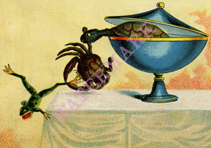 Revere House Hotel, Clinton Iowa 1884 Thanksgiving menu art