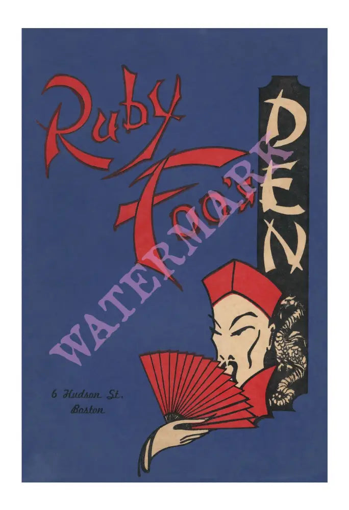 Ruby Foo’s Den Boston 1960s Vintage Americana Menus
