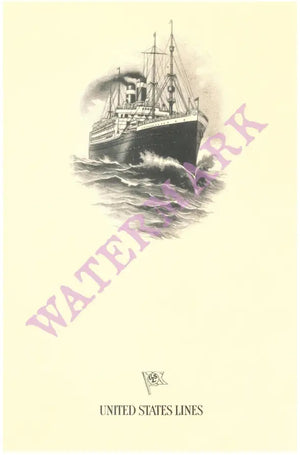S/S America 1926 Ocean Liners