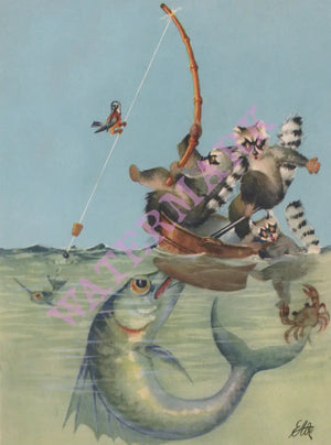 S.S. Nassau 1953 MENU ART DESIGN