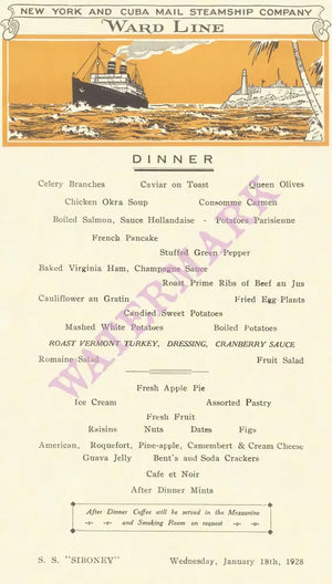 S/S Siboney 1928 Ocean Liners