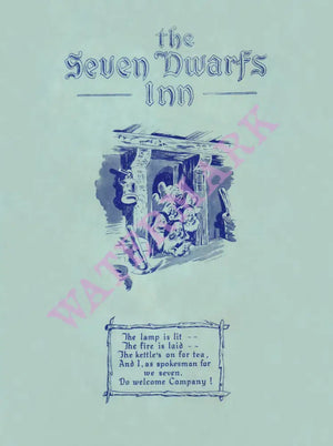 Seven Dwarfs Inn, Unknown 1956 Menu Art