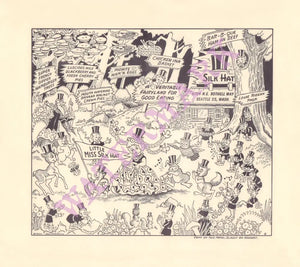 Silk Hat, Seattle 1960s | Vintage Menu Art - cover