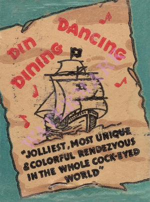 Skull & Bones Bar, Los Angeles 1940s Matchbook