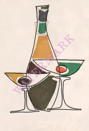 Skychef Bar 1957 Menu Art