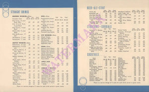 St Catherine Hotel, Catalina Island 1941 | Vintage Menu Art – drinks