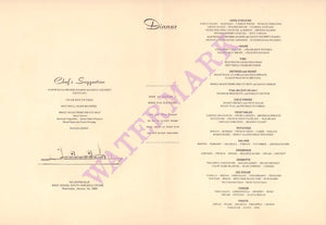 Swedish American Line, MS Gripsholm 1969 Menu