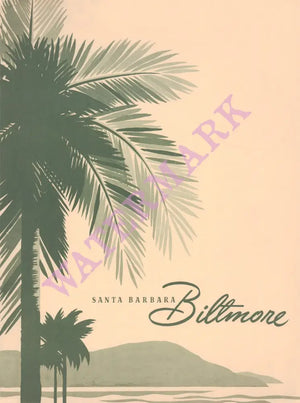 The Biltmore, Santa Barbara 1950s/1960s Menu Art