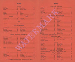 The Black Cat Café & Bar, Honolulu 1930s | Vintage Menu Art - food menu