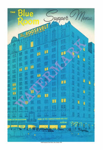 The Blue Room The Roosevelt Hotel New Orleans Vintage Menu 1952