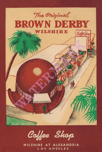 The Brown Derby Coffee Shop, Hollywood, 1957