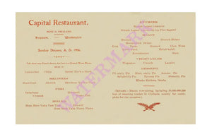 The Capital Restaurant, Hoquiam, Washington 1906