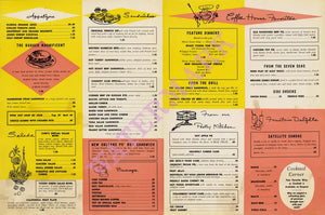 The Coffee House, Moisant International Airport, New Orleans 1960 | Vintage Menu Art – food menu