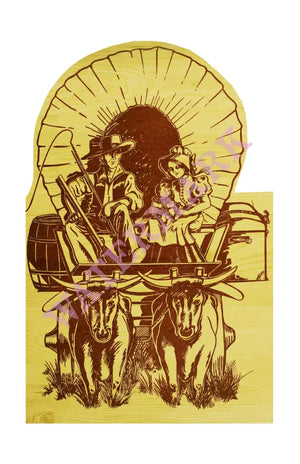 The Covered Wagon, Minnesota 1941 Menu Art