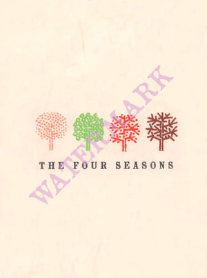 The Four Seasons, New York 1970s Menu Art