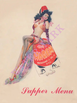 The Harem, New York 1950s Mmenu Art