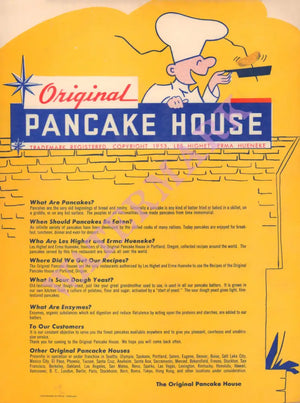 The Original Pancake House Murray UT 1950s Posters Prints & Visual Artwork