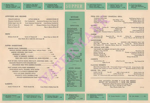 The Panther Room of The College Inn, Hotel Sherman Chicago 1943 Menu
