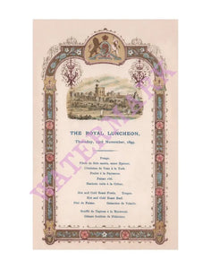 Queen Victoria The Royal Luncheon, Windsor Castle 1899