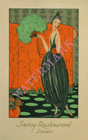 The Savoy, London 1923 (Lady with Fan)