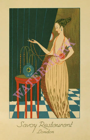 The Savoy, London 1923 (Lady with Pearls)