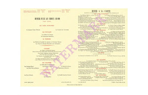 The Savoy Restaurant June 1975 Menu