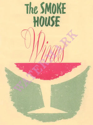 The Smoke House, Burbank 1950s Wine List