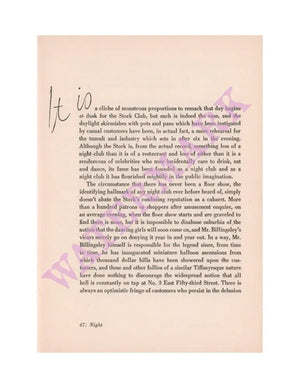 The Stork Club Red Bar Book Cover 1946 by Paul Rand | Vintage Menu Art